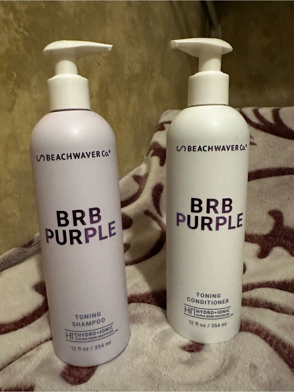 Beachwaver Co. BRB Purple Toning Shampoo & Conditioner Set New sealed